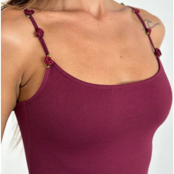 NWT Motel Maxi Bodycon Spaghetti Strap Dress Flaw - Picture 3 of 11